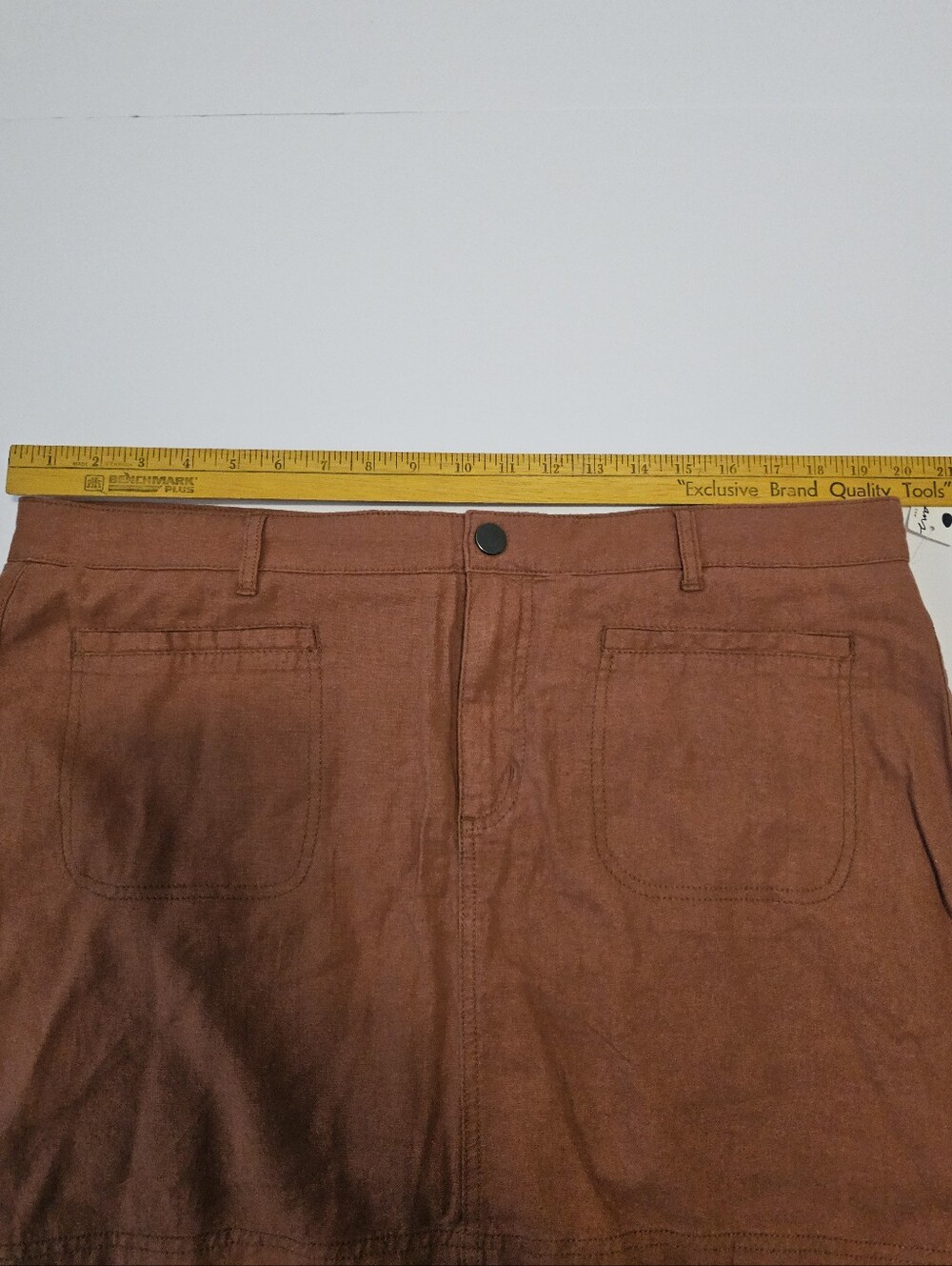 Reitmans Linen Blend Skort Burnt Orange Sz 18 NWT - Picture 6 of 12